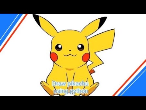 Draw pikachu using python with code