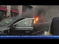 Protesters Torch Limo In DC