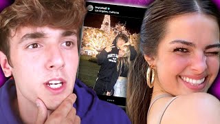 Tik Tok stars Addison Rae \& ex Bryce Hall officially DATING again?! THIS person spilled the tea!