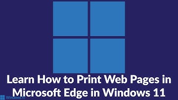 Learn How to Print Web Pages in Microsoft Edge in Windows 11 #microsoft #windows #tutorial