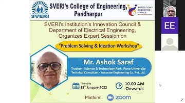 Problem Solving and Ideation Workshop 13-1-2022 -Part- 1