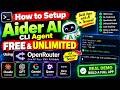 How to Setup Aider AI CLI Agent FREE & UNLIMITED Using OpenRouter API Key in Terminal to Build Apps