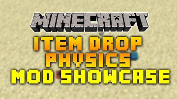 Minecraft Mod Showcase!: Item Drop Physics Mod (1.7.2)