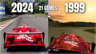 Legend from 1999: Toyota GT-One in Car Games from 1999 to 2024 (3.6L V8 Engine Sound)