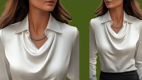 ✅ Sew a Stunning Draped Neckline Blouse ✂️ | Easy DIY Pattern & Chic Sewing Tutorial 👗