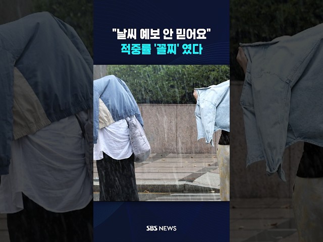 "날씨 예보 안 믿어요" 충격적인 적중률 #shorts