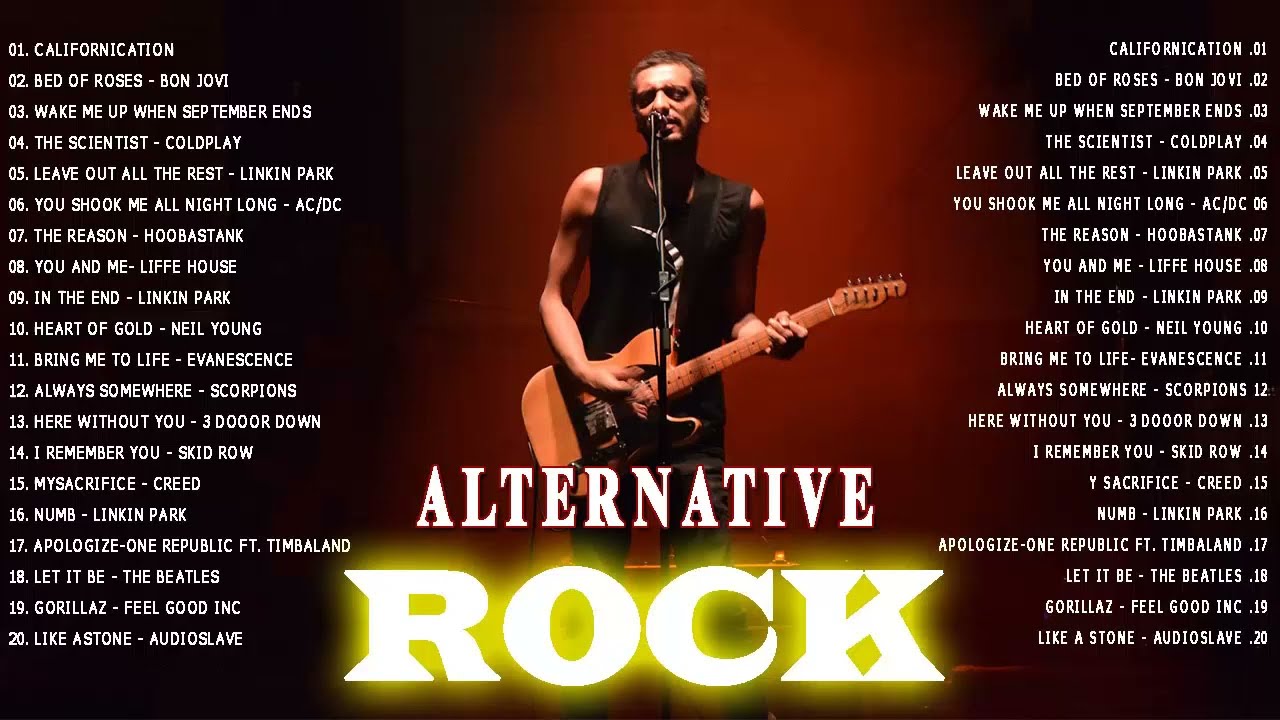 Coldplay,AC DC,Linkin Park, Creed,Audioslave,Red Hot Chili Peppers🤘 Best Rock Songs Of 90s Vol 1