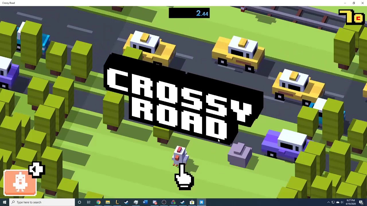 Crossy Road Speedrun PC 25 Hops 2.166 Seconds [PB] - YouTube