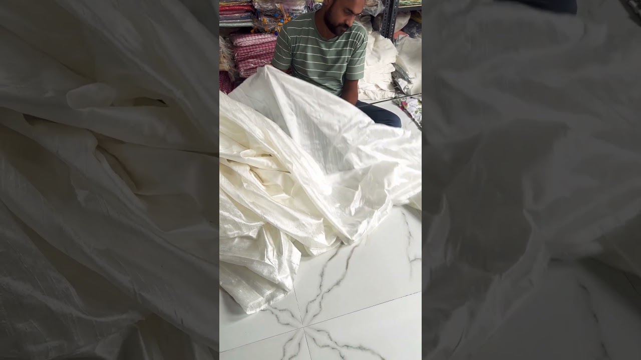 Pure raw silk fabric 100gm gsm /Bhagalpuri raw silk fabric 