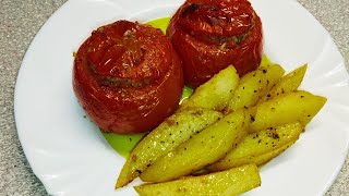 видео: Гемистес доматес / Фаршированные помидоры / Греческая кухня / Просто и вкусно 😋 картинка: Гемистес доматес / Фаршированные помидоры / Греческая кухня / Просто и вкусно 😋