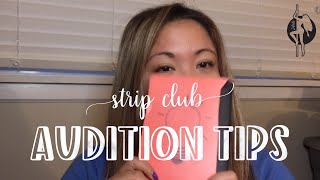 STRIP CLUB AUDITION TIPS
