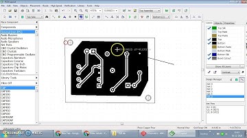 Schemetic and PCB Layout design of Astable Multi Vibrator  using Diptrace software-Part B