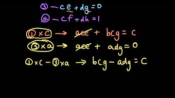 Matrices lesson 6 part 3 - Proof of inverse of matrix formula
