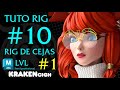 🌊Modelando a Aurora🦑 pt27 Hacemos las cejas (RIG PT 10) Rig de Cejas N*1 #aurora #3d #maya