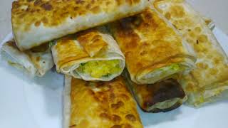 Трубочки из лаваша на завтрак
