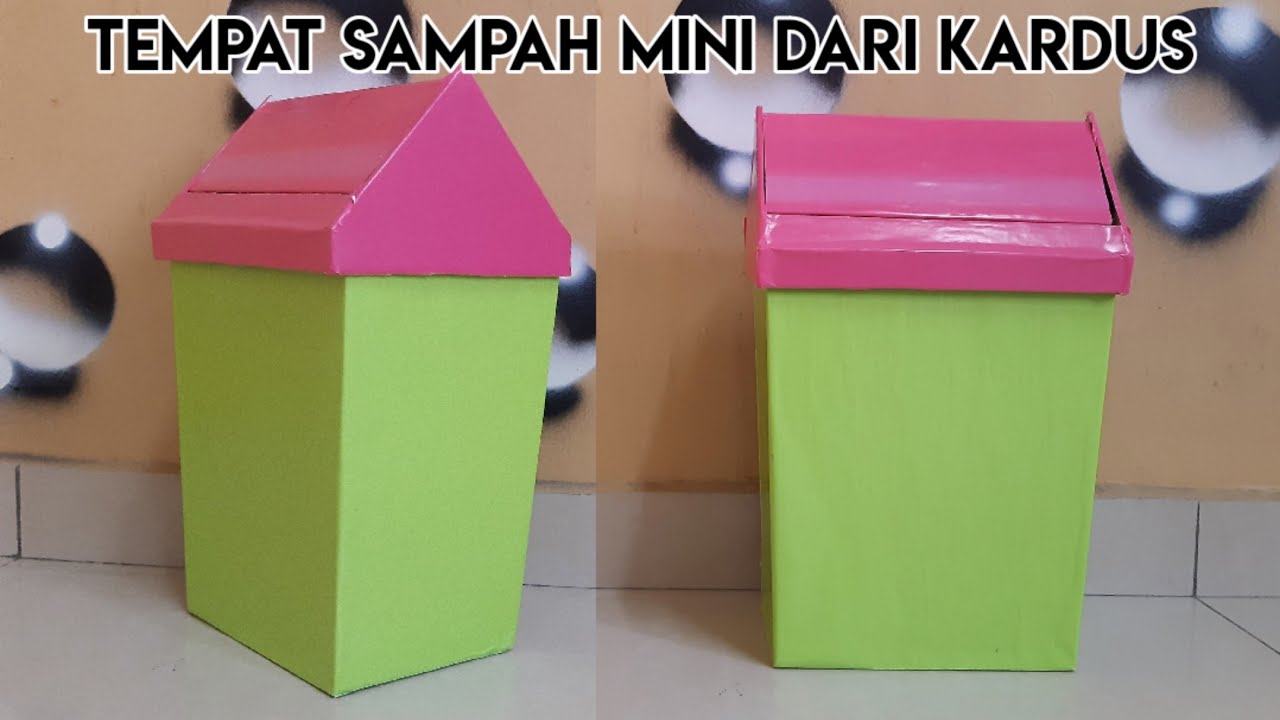 Cara Membuat Tempat Sampah Dari Kardus Bekas YouTube