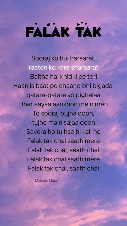 Falak Tak lyrics