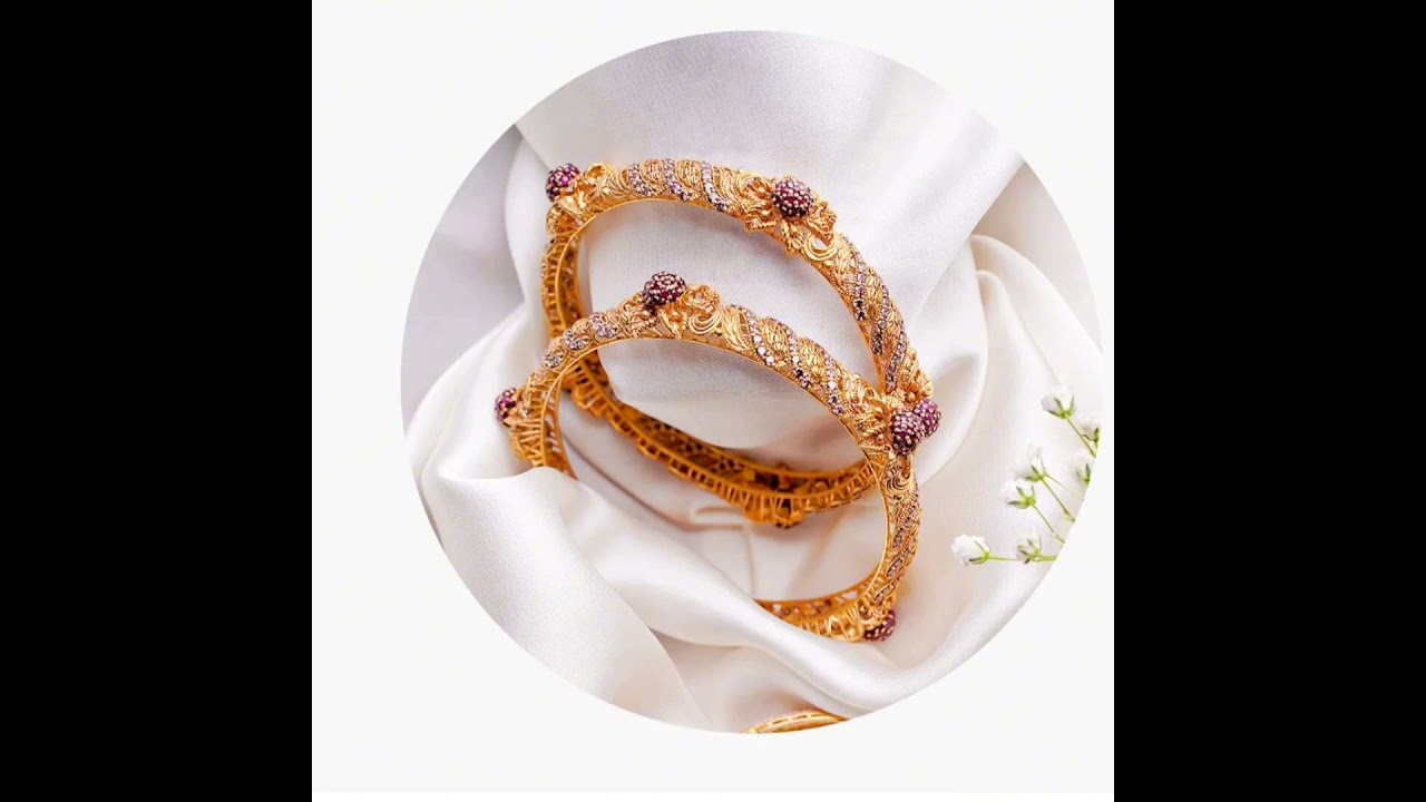 beautiful gold traditional Kara designs latest trending 