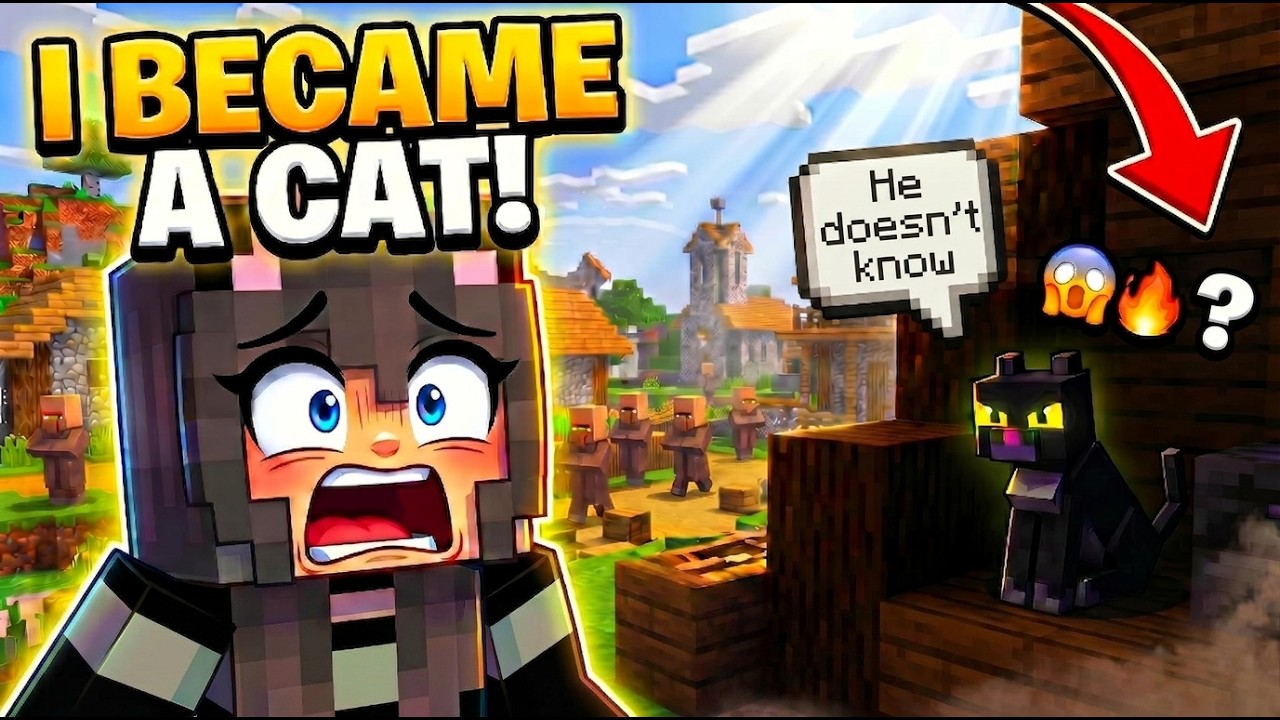 I Pranked My Sister as a SECRET CAT in Minecraft! 😹 - YouTube