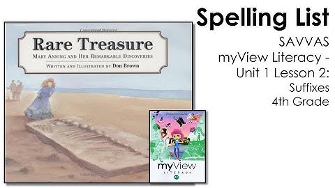 SAVVAS MyView Literacy Unit 1 Lesson 2 - Spelling - 4th Grade