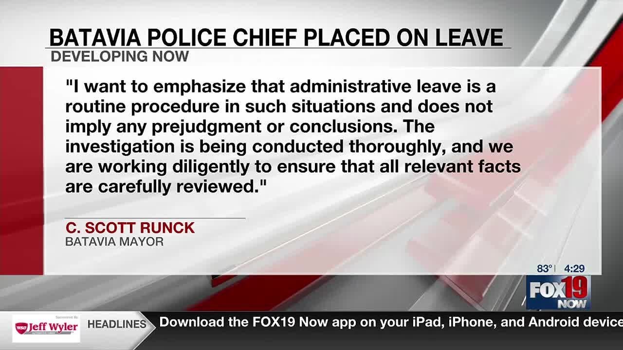 Tri-State police chief put on administrative leave - YouTube