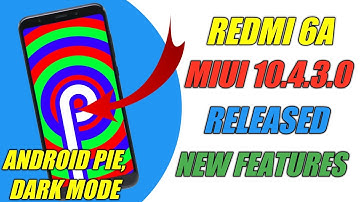 Redmi 6a MIUI 10.4.3.0 Stable Update, New Features - Android Pie & Dark Mode | Redmi 6a New Update