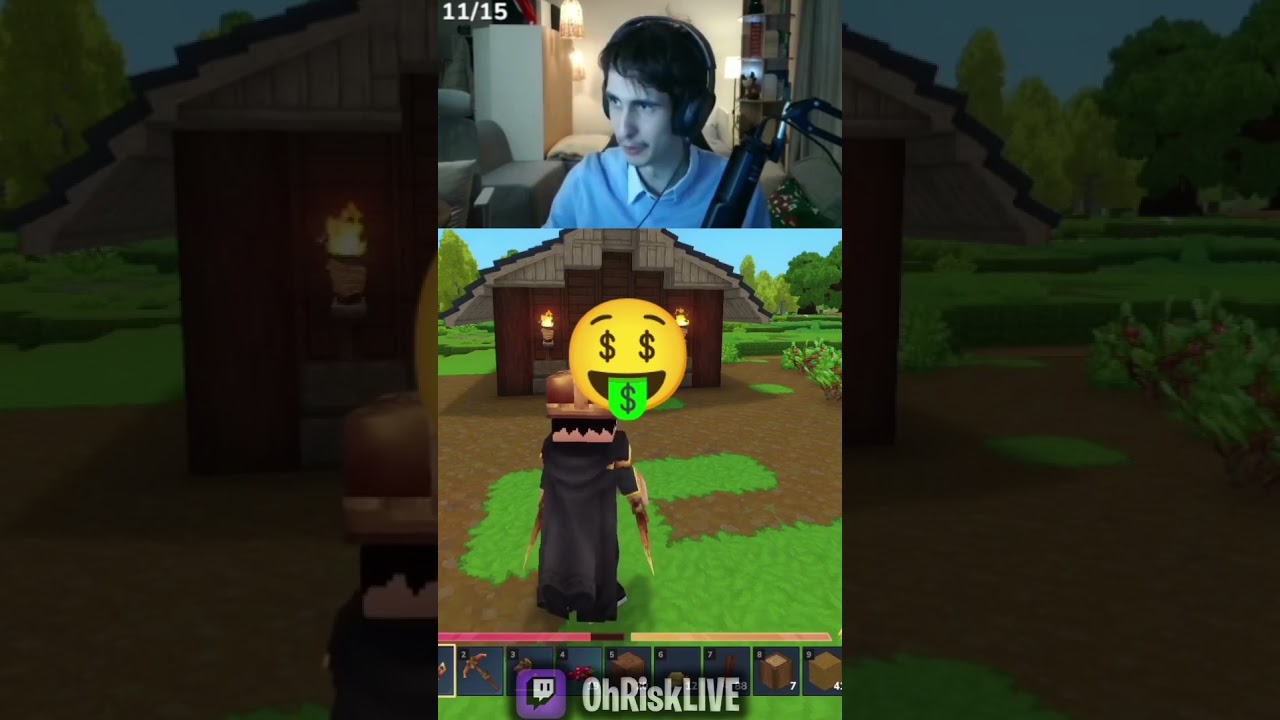 hytale. (Twitch ohrisklive) #hytale @OhRiskTV #shorts