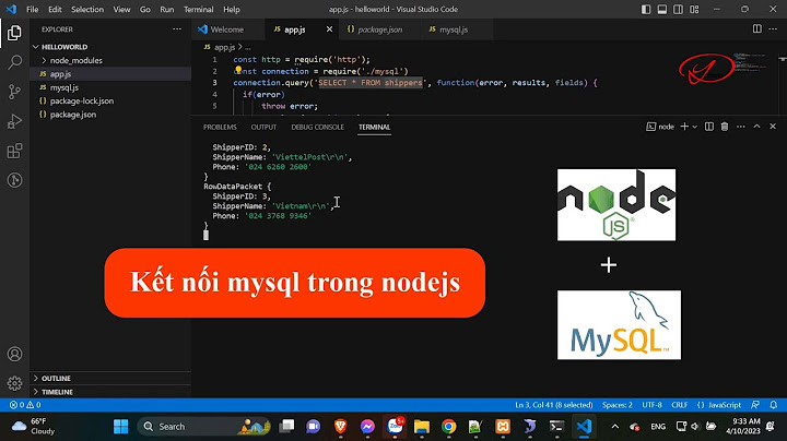 Lỗi không kết nối được mysql với node năm 2024