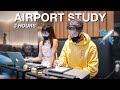Study with me at changi airport no music