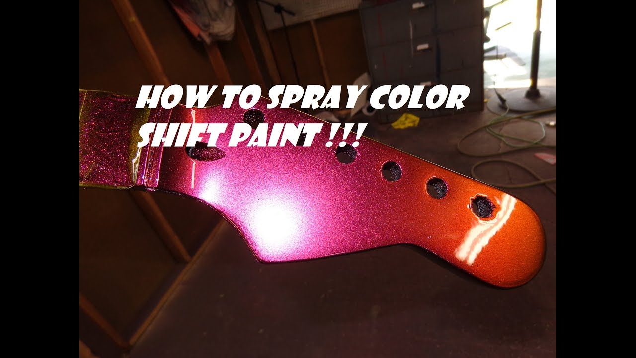HOW TO SPRAY COLOR SHIFT PAINT / COLOR SHIFTING PAINT 