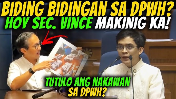 ANAK NI SEN LEGARDA SINUPLAK SI VINCE DIZON! MGA BIDING BIDINGAN SA DPWH BINULGAR