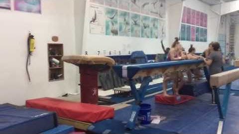 Tia Kiaku: training front handspring front pike vault