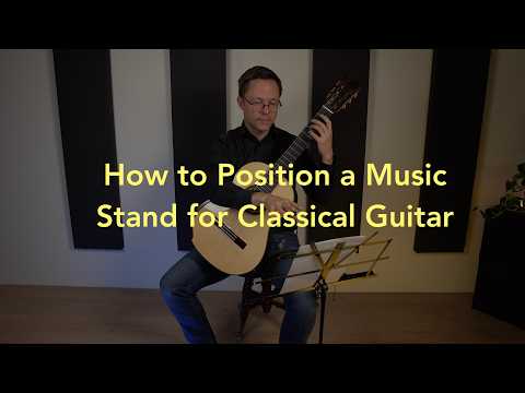 How to Position a Music Stand for Classical Guitar