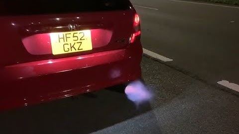 Honda Civic Type R Ep3 LAUNCH CONTROL FLAMES