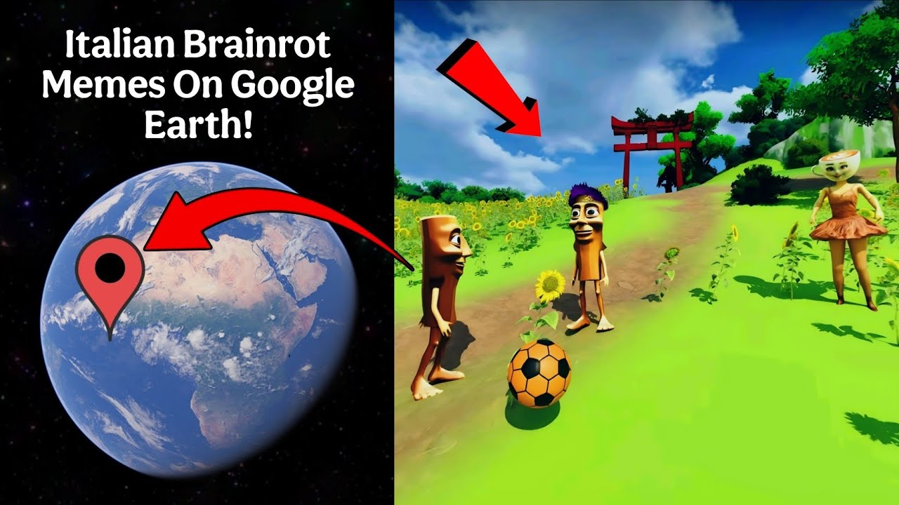 Found Italian Brainrot Memes On Google Earth! 😰 - YouTube