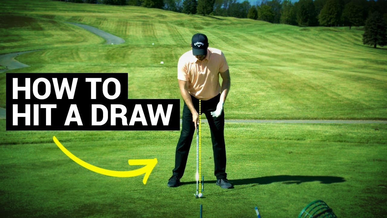 How To Hit A Draw In Golf Easy Drill Youtube