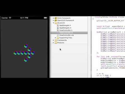 3D cube arrow - ios code practice glkit
