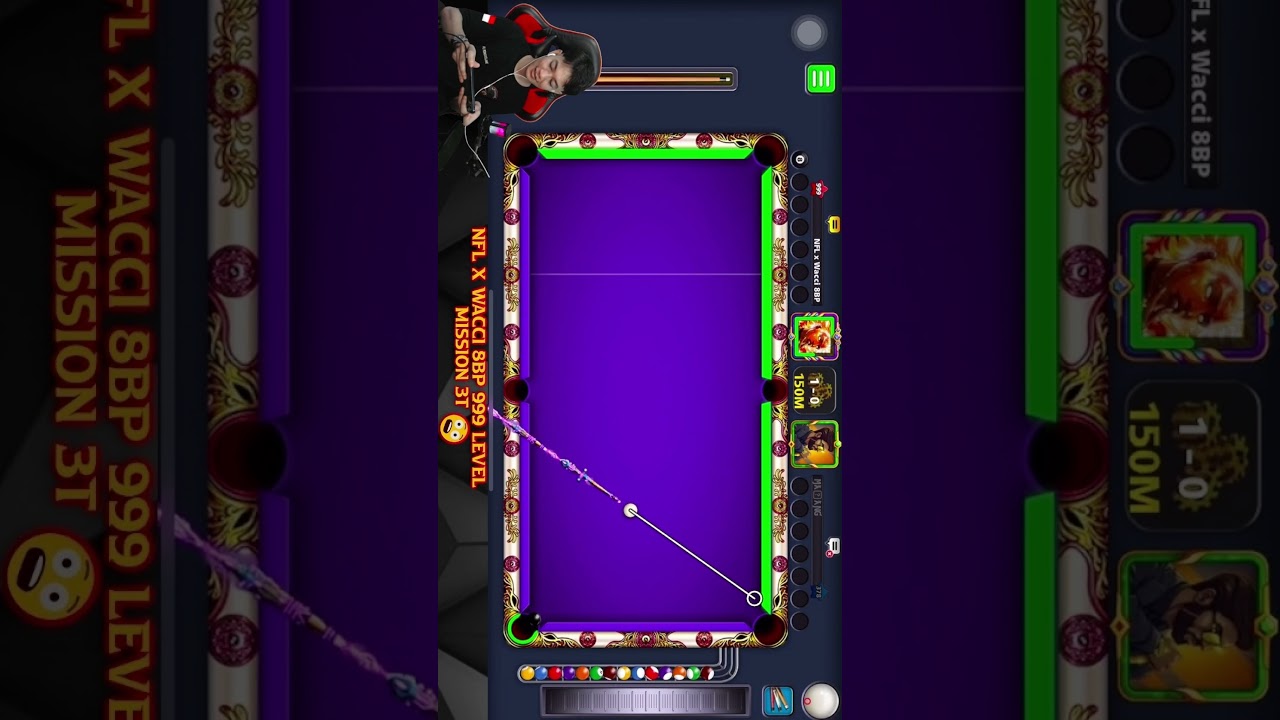 8Ball Pool TRICKSHOT VENICE 150M 