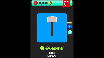 Icon Pop Quiz - Characters - Level 1 Complete Answers Walkthrough