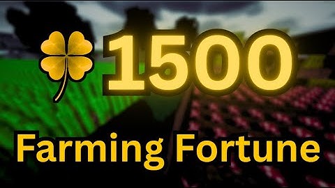 The BEST Ways To Get MAXED Farming Fortune in Hypixel Skyblock