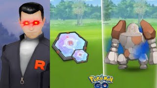 Shadow Regirock In Pokemon Go | Team Go Rocket Takeover Event 2023 | Giovanni Shadow Regirock Wealth