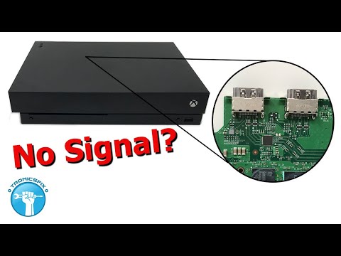 Xbox One X No Signal HDMI Repair - Black Screen of Death