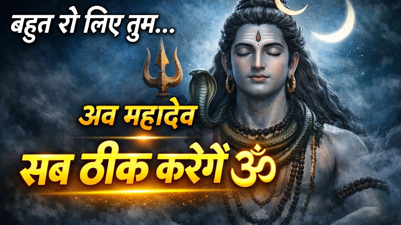 बहुत रो लिए तुम… अब महादेव सब ठीक करेंगे 🕉️ | Shiv Bhakti Message || #mahadevkasandesh #viral 