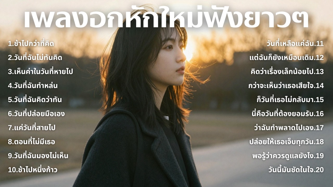 รวมเพลงอกหักใหม่ล่าสุด 2025 💔 ฟังยาวๆ 1 ชั่วโมงเต็ม | เพลงเพราะติดหู | ชุด[252] | MUAI