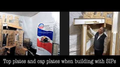Working with top plates and cap plates when building with SIPs