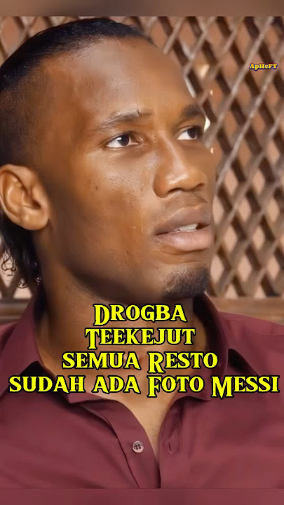 Iklan dimana Drogba kena mental oleh Foto Messi 😅 #bola #football #drogba #messi #lionelmessi