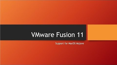 How to upgrade to VMware Fusion 11
