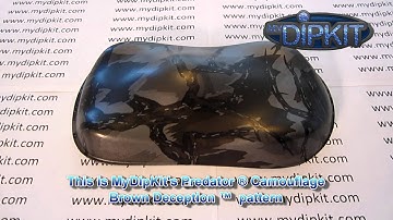 How to use MyDipKit DIY Hydrographics - Camo Dipping Colors