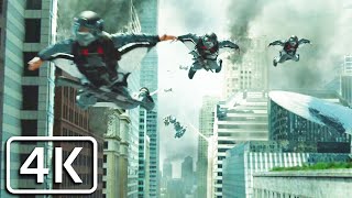 Transformers 3  Wingsuit flight among falling skyscrapers (epic scene) [4K]