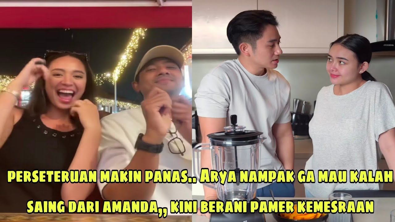 Makin panas..!! Arya saloka nampak ogah kalah saing dari amanda,, kini berani pamer kemesraan